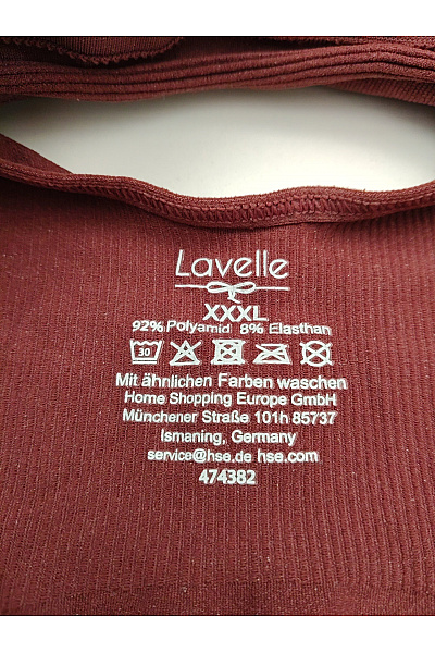 Lavelle Červená bezešvá sportovní podprsenka s hlubokým výstřihem Vel. XXXL | Lavelle | obrázek 8