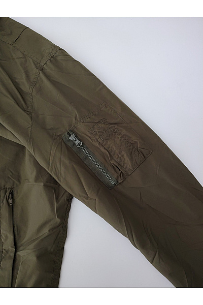 URBAN CLASSICS Pánská khaki bomber bunda se zipem Vel. XL | URBAN CLASSICS | obrázek 4