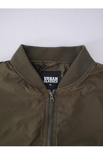 URBAN CLASSICS Pánská khaki bomber bunda se zipem Vel. XL | URBAN CLASSICS | obrázek 5
