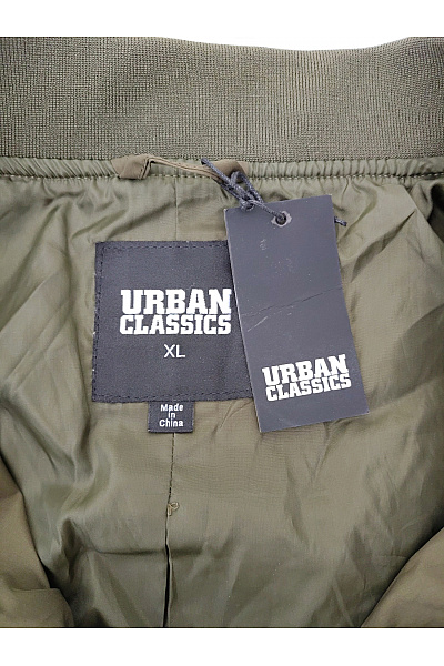 URBAN CLASSICS Pánská khaki bomber bunda se zipem Vel. XL | URBAN CLASSICS | obrázek 8