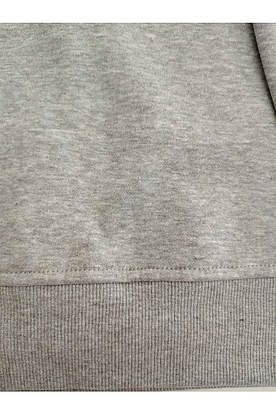 Pánská šedá bavlněná mikina s kapucí přes hlavu oversized Velikost EU S | Unimoda | obrázek 2