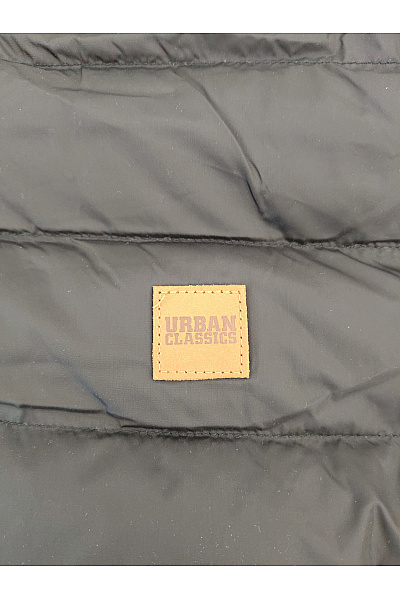 URBAN CLASSICS Pánská černá prošívaná zimní bunda s kapucí se zipem Velikost XL | URBAN CLASSICS | obrázek 5