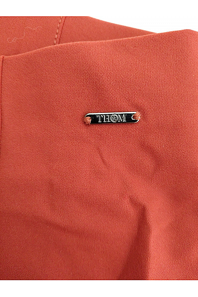 THOM By Thomas Rath Červené elegantní cigaretové kalhoty s vysokým pasem Velikost DE 40 | THOM By Thomas Rath | obrázek 4