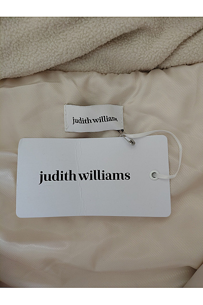 Judith Williams Béžová dlouhá prošívaná vesta s kapucí a kožešinou Vel. DE 42 | Judith Williams | obrázek 14