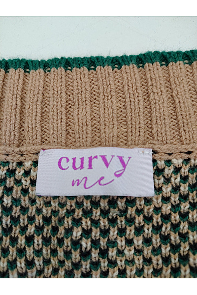 curvy me Barevný pletený kardigan s leopardím vzorem Velikost IT 42 | curvy me | obrázek 6
