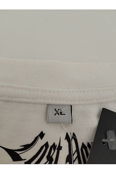 Bílé bavlněné tričko s krátkým rukávem a nápisem Velikost XL | Unimoda | obrázek 5