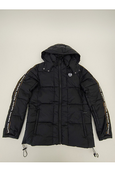 SERGIO TACCHINI Černá pánská prošívaná zimní bunda s kapucí Vel. M | SERGIO TACCHINI | obrázek 2