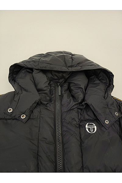 SERGIO TACCHINI Černá pánská prošívaná zimní bunda s kapucí Vel. M | SERGIO TACCHINI | obrázek 7