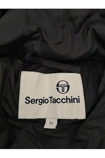 SERGIO TACCHINI Černá pánská prošívaná zimní bunda s kapucí Vel. M | SERGIO TACCHINI | obrázek 9