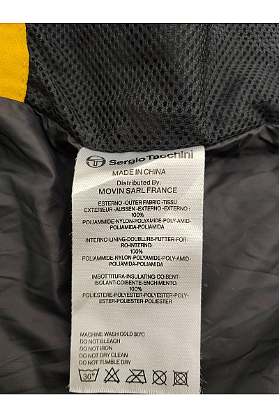 SERGIO TACCHINI Černá pánská prošívaná zimní bunda s kapucí Vel. M | SERGIO TACCHINI | obrázek 11