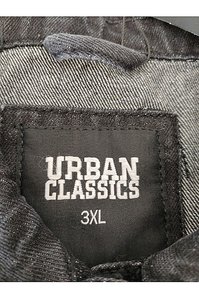 URBAN CLASSICS Černá bavlněná džínová bunda oversize Velikost 3XL | URBAN CLASSICS | obrázek 6