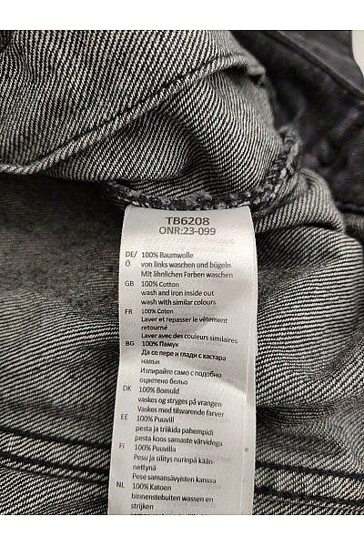 URBAN CLASSICS Černá bavlněná džínová bunda oversize Velikost 3XL | URBAN CLASSICS | obrázek 8