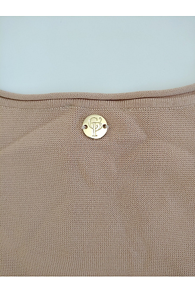 C'est tout Béžový dámský komplet palazzo široké kalhoty oversized top smart casual Vel. DE 40 | C'est tout | obrázek 8