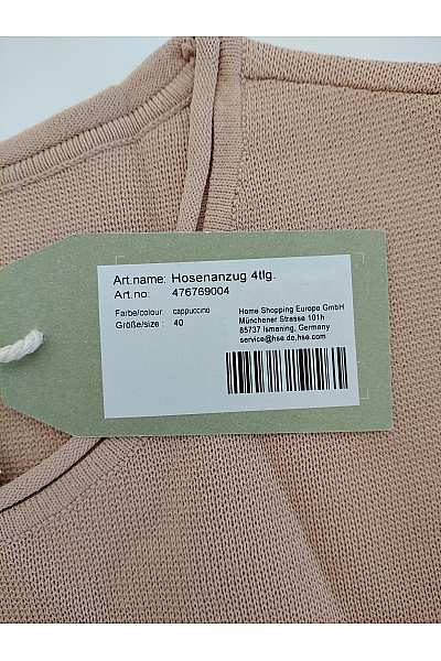 C'est tout Béžový dámský komplet palazzo široké kalhoty oversized top smart casual Vel. DE 40 | C'est tout | obrázek 16