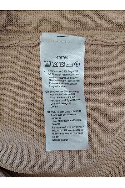 C'est tout Béžový dámský komplet palazzo široké kalhoty oversized top smart casual Vel. DE 40 | C'est tout | obrázek 17