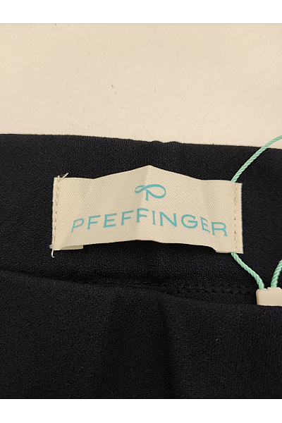 PFEFFINGER Černé široké kalhoty s vysokým pasem Vel. DE 40 | PFEFFINGER | obrázek 7