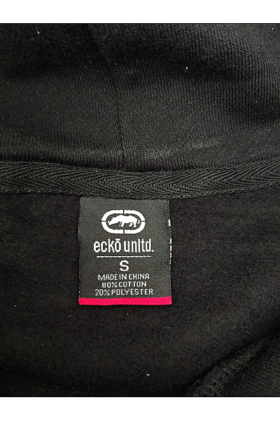 Eckō Unltd. Pánská černá bavlněná mikina s kapucí a potiskem Velikost S | Eckō Unltd. | obrázek 8