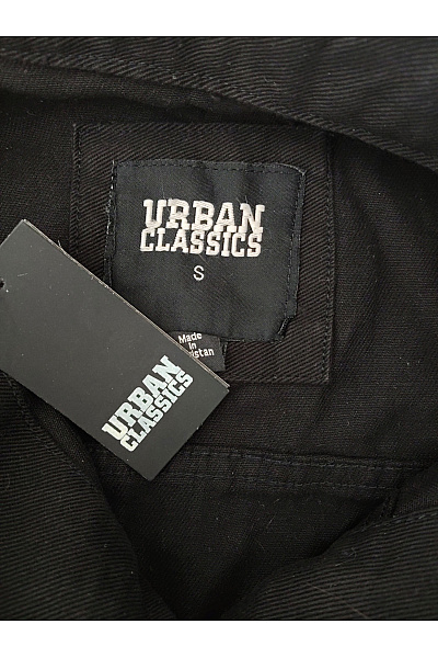 URBAN CLASSICS Černá bavlněná krátká denimová bunda Velikost S | URBAN CLASSICS | obrázek 6