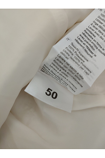 HELENA VERA Béžové elegantní dámské sako se strukturou Velikost IT 50 | HELENA VERA | obrázek 8