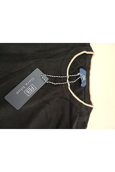 fiora blue Černobílý pruhovaný pulovr s knoflíky Velikost EU 38 | fiora blue | obrázek 5
