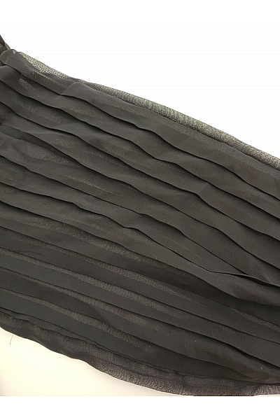 Černá elegantní halenka s dlouhým rukávem a stojáčkem Velikost EU 48 | Unimoda | obrázek 6