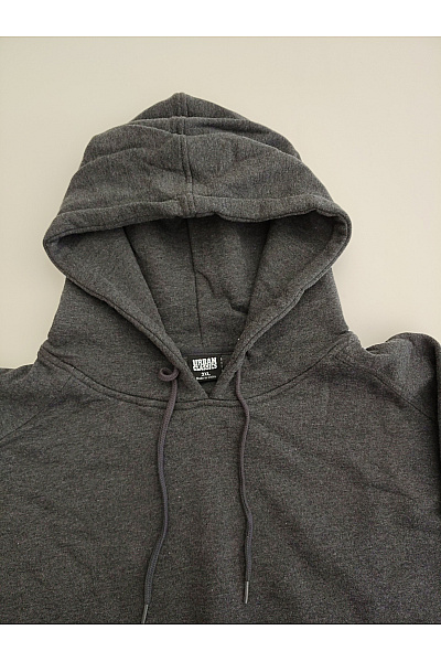 URBAN CLASSICS Pánská šedá oversized mikina s kapucí a klokaní kapsou Velikost EU 3XL | URBAN CLASSICS | obrázek 4
