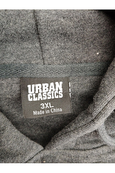 URBAN CLASSICS Pánská šedá oversized mikina s kapucí a klokaní kapsou Velikost EU 3XL | URBAN CLASSICS | obrázek 7