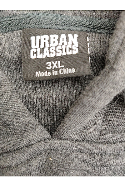 URBAN CLASSICS Pánská šedá oversized mikina s kapucí a klokaní kapsou Velikost EU 3XL | URBAN CLASSICS | obrázek 8