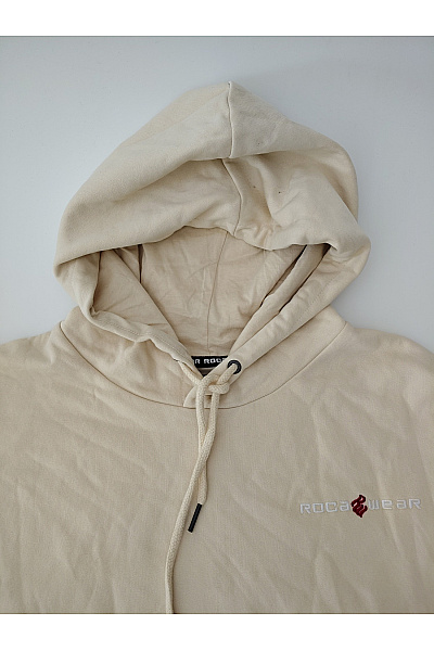 ROCAWEAR Béžová bavlněná mikina s kapucí a klokaní kapsou Vel. US 4XL | ROCAWEAR | obrázek 5