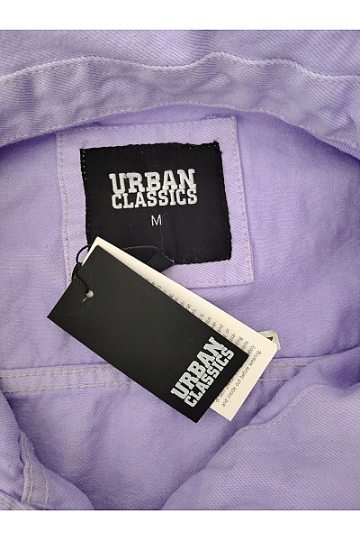 URBAN CLASSICS Fialová krátká bavlněná džínová bunda Velikost M | URBAN CLASSICS | obrázek 6