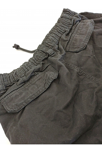 URBAN CLASSICS Pánské černé bavlněné cargo jogger kalhoty s kapsami Vel. M | URBAN CLASSICS | obrázek 4