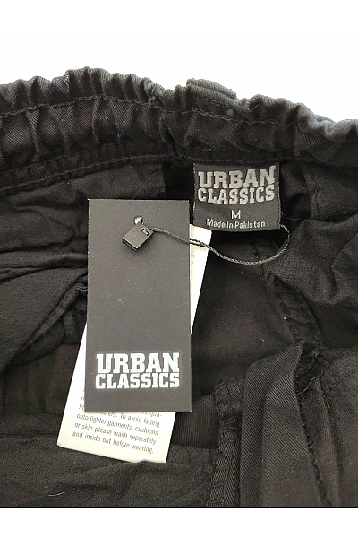 URBAN CLASSICS Pánské černé bavlněné cargo jogger kalhoty s kapsami Vel. M | URBAN CLASSICS | obrázek 7
