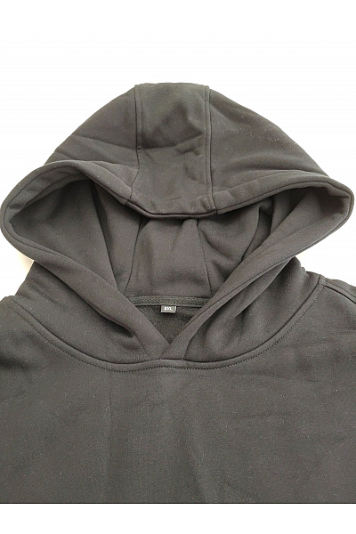 Pánská černá bavlněná mikina s kapucí přes hlavu Vel. 5XL | Unimoda | obrázek 3