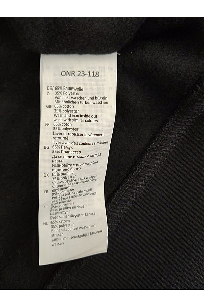 Pánská černá bavlněná mikina s kapucí přes hlavu Vel. 5XL | Unimoda | obrázek 5