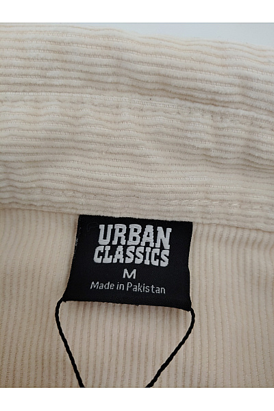 URBAN CLASSICS Béžová manšestrová košilová bunda oversize Vel. M | URBAN CLASSICS | obrázek 6