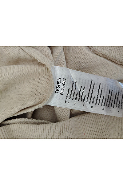 URBAN CLASSICS Béžové bavlněné tričko s dlouhým rukávem basic Velikost XL | URBAN CLASSICS | obrázek 4
