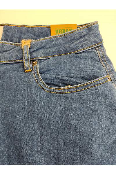 URBAN CLASSICS Dámské modré cargo džíny jogger s vysokým pasem Vel. 31 | URBAN CLASSICS | obrázek 4
