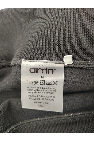 aimn Černé široké kalhoty s vysokým pasem Vel. M | aimn | obrázek 5