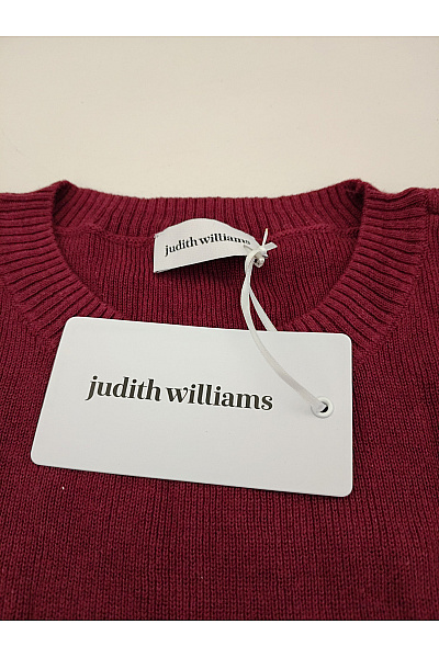 Judith Williams Červený pletený pulovr s nabíranými rukávy Vel. DE 44 | Judith Williams | obrázek 4