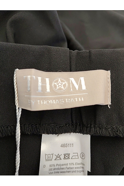 THOM By Thomas Rath Černé dámské široké kalhoty s kapsami Velikost DE 21 | THOM By Thomas Rath | obrázek 7