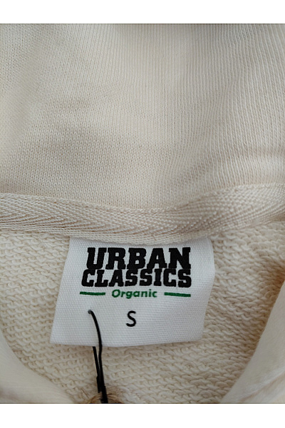 URBAN CLASSICS Béžová bavlněná mikina na zip s kapucí Vel. S | URBAN CLASSICS | obrázek 5