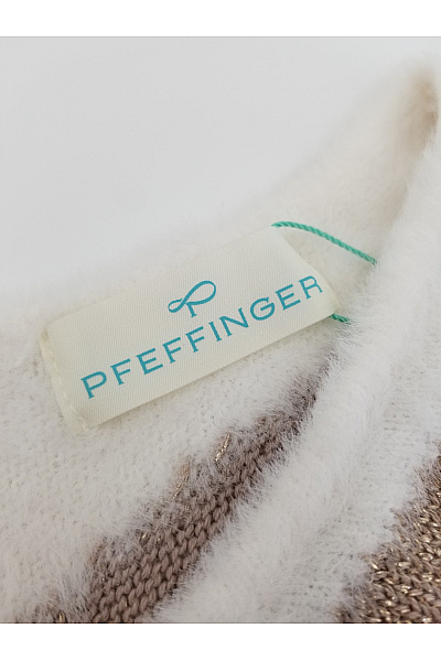 PFEFFINGER Dámský pletený pulovr s výstřihem do V hnědý Vel. DE 42 | PFEFFINGER | obrázek 4