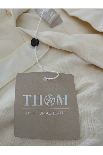 THOM By Thomas Rath Béžová bavlněná oversized mikina s kapucí Vel. IT 46 | THOM By Thomas Rath | obrázek 6