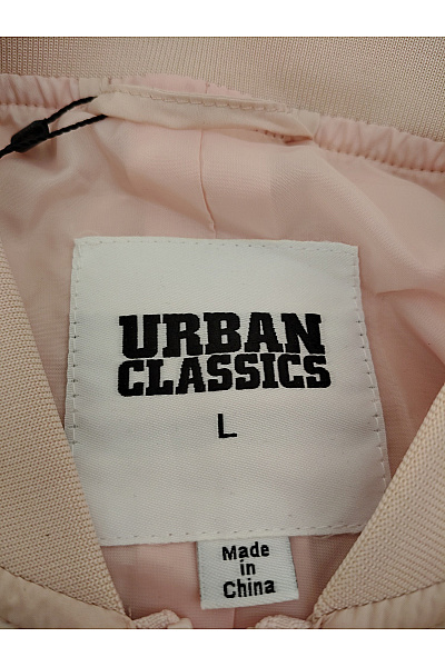 URBAN CLASSICS Růžová bomber bunda se zipem lehká jarní Velikost L | URBAN CLASSICS | obrázek 7