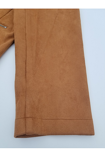 COUTURE LINE Dámská hnědá semišová přechodová bunda se zipem Vel. 48 | COUTURE LINE | obrázek 2
