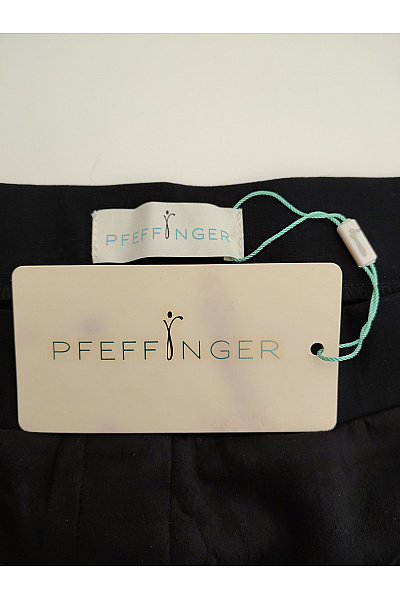 PFEFFINGER Černé dámské úzké kalhoty s vysokým pasem Velikost DE 44 | PFEFFINGER | obrázek 5
