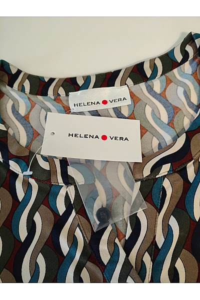 HELENA VERA Dámská halenka s potiskem a 3/4 rukávem Velikost DE 52 | HELENA VERA | obrázek 7