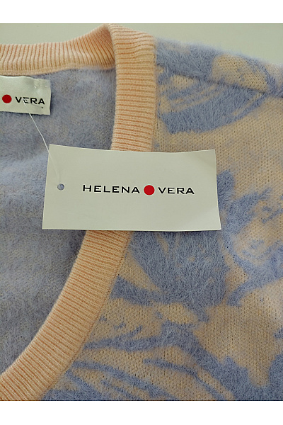 HELENA VERA Dámský vzorovaný pulovr do véčka Velikost DE 48 | HELENA VERA | obrázek 5