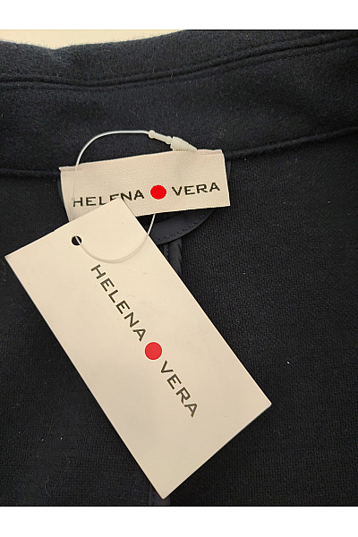 HELENA VERA Černý krátký elegantní kabát Velikost DE 44 | HELENA VERA | obrázek 6