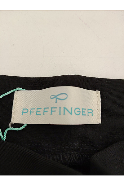 PFEFFINGER Černé elegantní úzké kalhoty s pružným pasem Velikost DE 19 | PFEFFINGER | obrázek 7